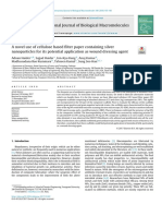 A Novel Use of Cellulose Based Filter Paper Containing Silver Nanoparticles For Its Potential Application As Wound Dressing Agent