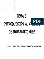 Tema 2. Cálculo de Probabilidades