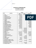 Balance de Comprobación de Sumas Y Saldos: F.M. Cuentas Sumas Saldos Debe Haber Deudor