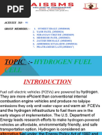 Topic:-: Hydrogen Fuel Cell