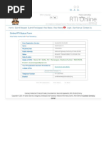 Online RTI Status Form