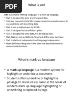 What Is XML: XML (Extensible Markup Language) Is A Mark Up Language