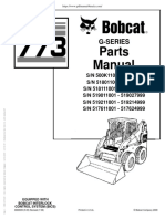 Bobcat Skid Steer 773 Parts Manual PDF