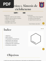 Síntesis de Ciclohexeno. Equipo 1