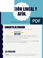 Función Lineal y Afín