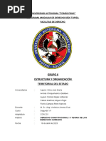 Estructura y Organización Territorial Del Estado