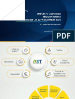 Impuesto Unificado Régimen Simple Cambios RST Ley 2277 Diciembre 2022