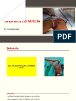 Apendicitis Aguda: Dr. Fernando Gonzalez