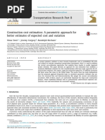 Construction Cost Estimation - A Parametric Approach For