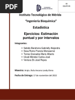 Ejercicios U3 - Estimación Puntual y Por Intervalos