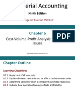 Ninth Edition: Cost-Volume-Profit Analysis: Additional Issues