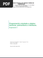 Programación Orientada A Objetos: Herencia, Polimorfismo e Interfaces