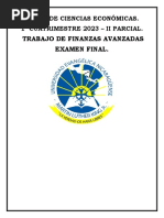 Trabajo de Finanzas Avanzadas Examen Final.: 4° Año de Ciencias Económicas. 1° Cuatrimestre 2023 - Ii Parcial