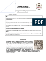 Módulo de Aprendizaje I Lengua y Literatura (1°M)