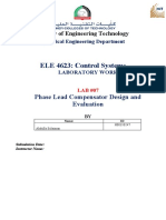 ELE 4623: Control Systems: Faculty of Engineering Technology