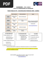 TCF Calendario 2023