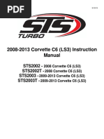 2008-2013 Corvette C6 (LS3) Instruction Manual: STS2002 - STS2002T - STS2003 - STS2003T