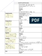 Formule Geometrie Clasa A 9-A