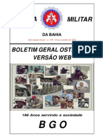 Polícia Militar: Boletim Geral Ostensivo Versão Web