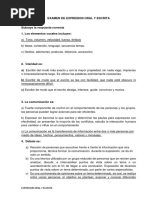 Expresion Oral Y Escrita