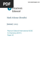 Chemistry Jan 2023 Paper 2 Non-Regional Marking Scheme