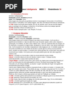 Atributo-Chave MOD Resistência: Inteligencia 3 14