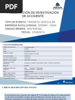 Presentación de Investigación de Accidente