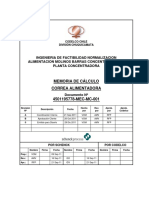 4501195778-MEC-MC-001-R0 - Memoria de Calculo Correa Alimentadora