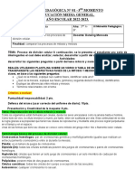 Guía Pedagógica #01 - 3 Momento Educación Media General. AÑO ESCOLAR 2022-2023