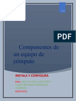 Componentes de Un Equipo de Cómputo: Instala Y Configura