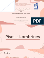 Semana 13 Pisos y Lambrines