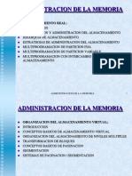 Administracion de La Memoria: Almacenamiento Real