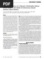 Antimicrobial Efficacy of A Polymeric Chlorhexidine Release