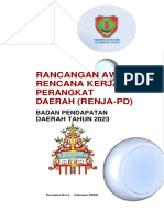 Rancangan Awal Rencana Kerja Perangkat Daerah (Renja-Pd) : Badan Pendapatan Daerah Tahun 2023