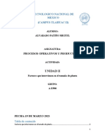 Factores Que Intervienen en El Tamaño de La Planta