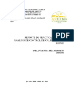 Reporte de Practica Sobre El Analisis de Control de Calidad de La Leche