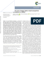 Nanoscale: On The Role of Helper Lipids in Lipid Nanoparticle Formulations of Sirna