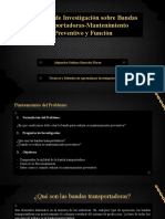 Proyecto de Investigación Sobre Bandas Transportadoras-Mantenimiento Preventivo y Función