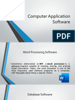 Computer Application Software