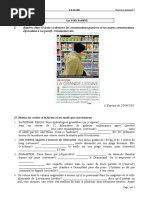 I. Repérez Dans Le Texte Ci-Dessous Les Constructions Passives Et Les Autres Constructions Équivalant À Un Passif. Commentez-Les