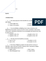 Quiz 1 - Rizal