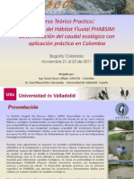 Curso Caudal Ecológico PHABSIM Colombia UVA-GAIACOL