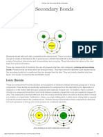 Primary and Secondary Bonds