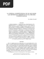 La Justicia Constitucional en El Salvador. Las Sentencias Definitivas en El Proceso Constitucional