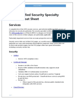 AWS Certified Security Specialty Master Cheat Sheet