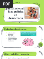 Institucionalidad Política en Democracia.