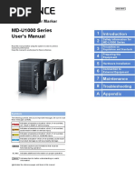 MD-U1000 Series User's Manual: 3-Axis UV Laser Marker