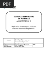 Aplicar Los Sistemas Por Unidad en Sistemas Eléctricos de Potencia"