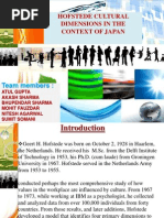 Hofstede Cultural Dimensions in The Context of Japan: Team Members