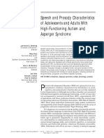 Speech and Prosody Characteristics of Adolescents and Adults With High-Functioning Autism and Asperger Syndrome